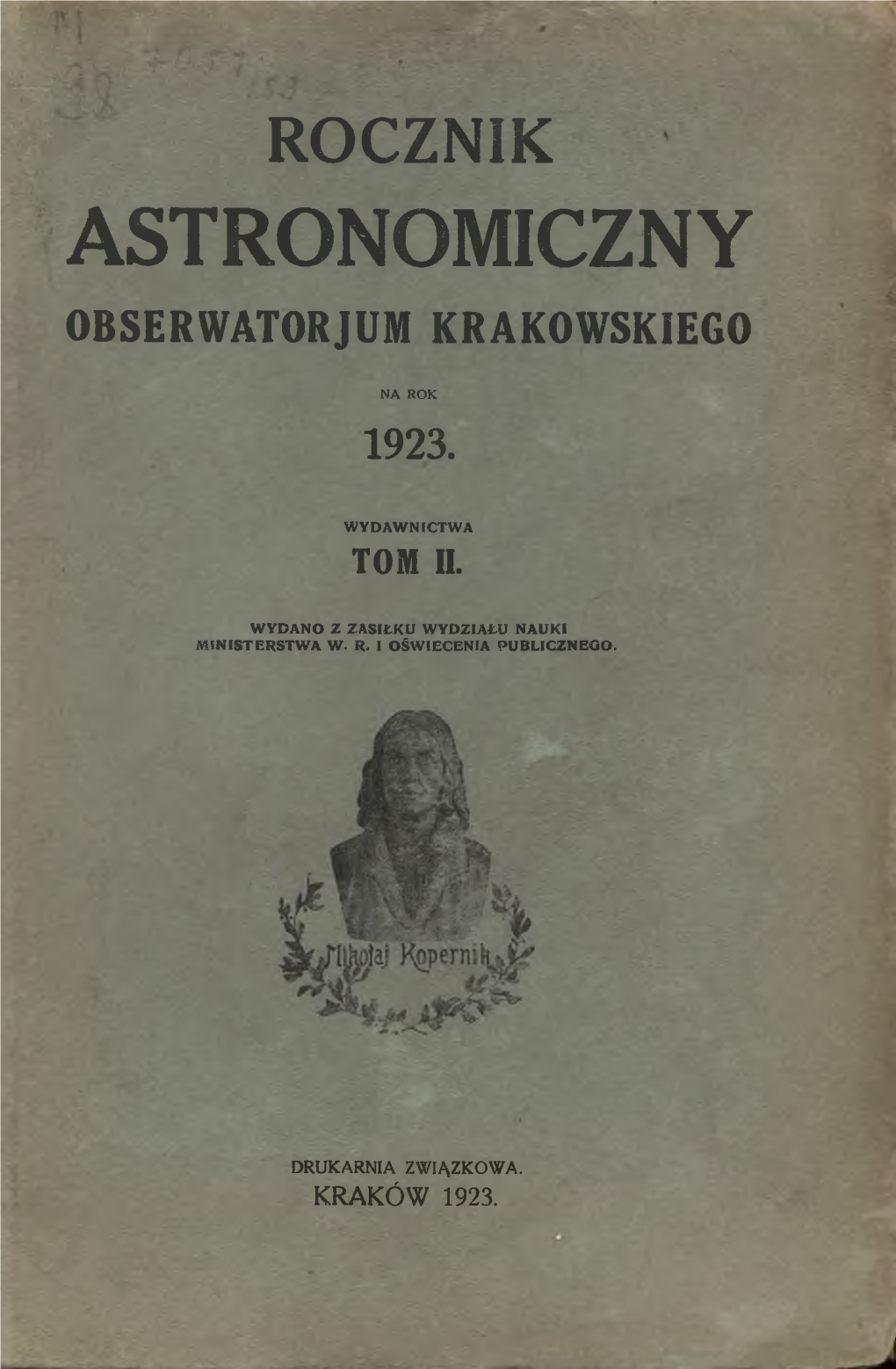 Astronomiczny Obserwatorjum Krakowskiego