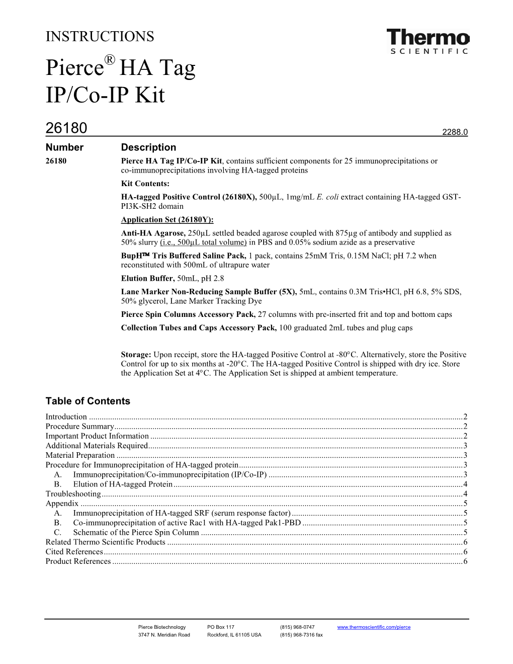 Pierce HA Tag IP/Co-IP