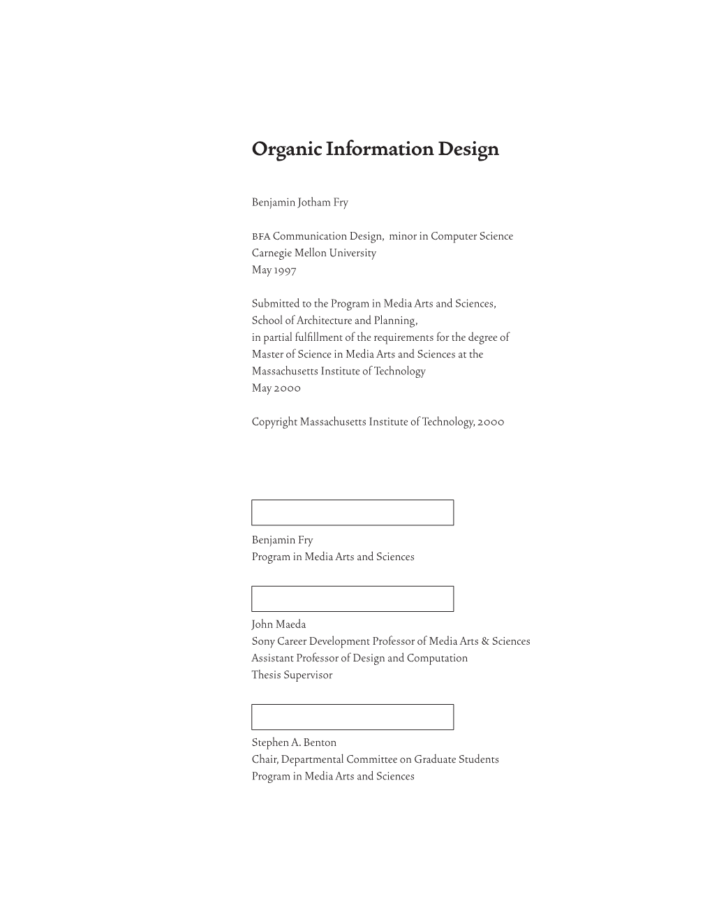 Organic Information Design