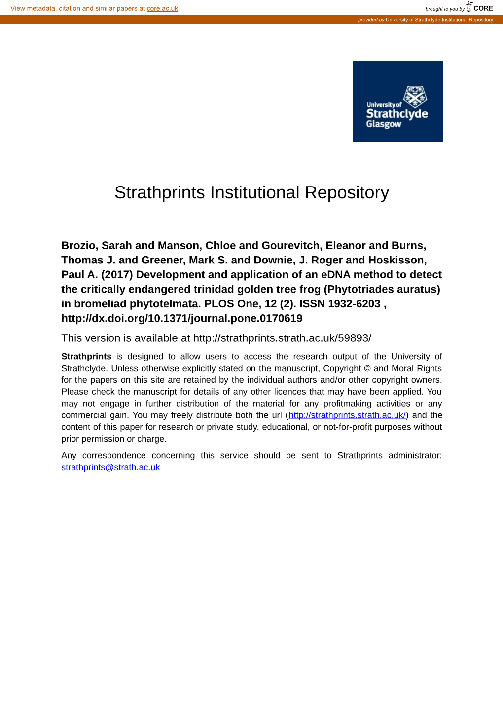 Strathprints Institutional Repository