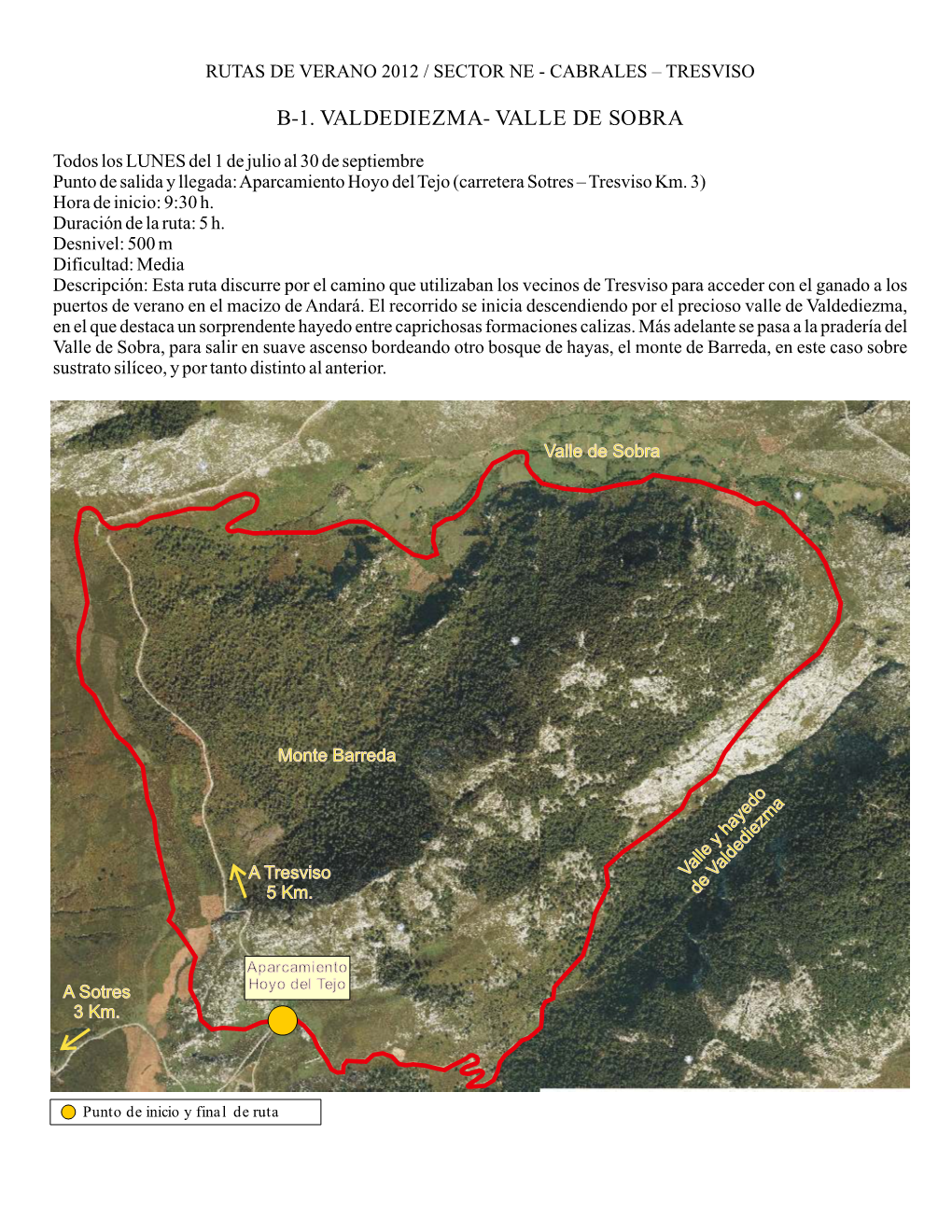 Rutas 2012, Zona Cabrales-Tresviso