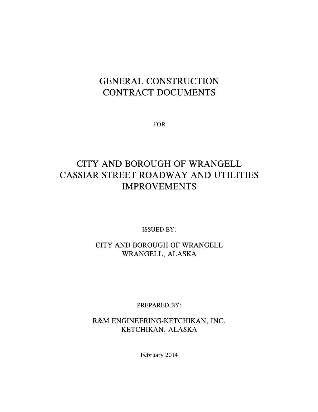 General Construction Contract Documents