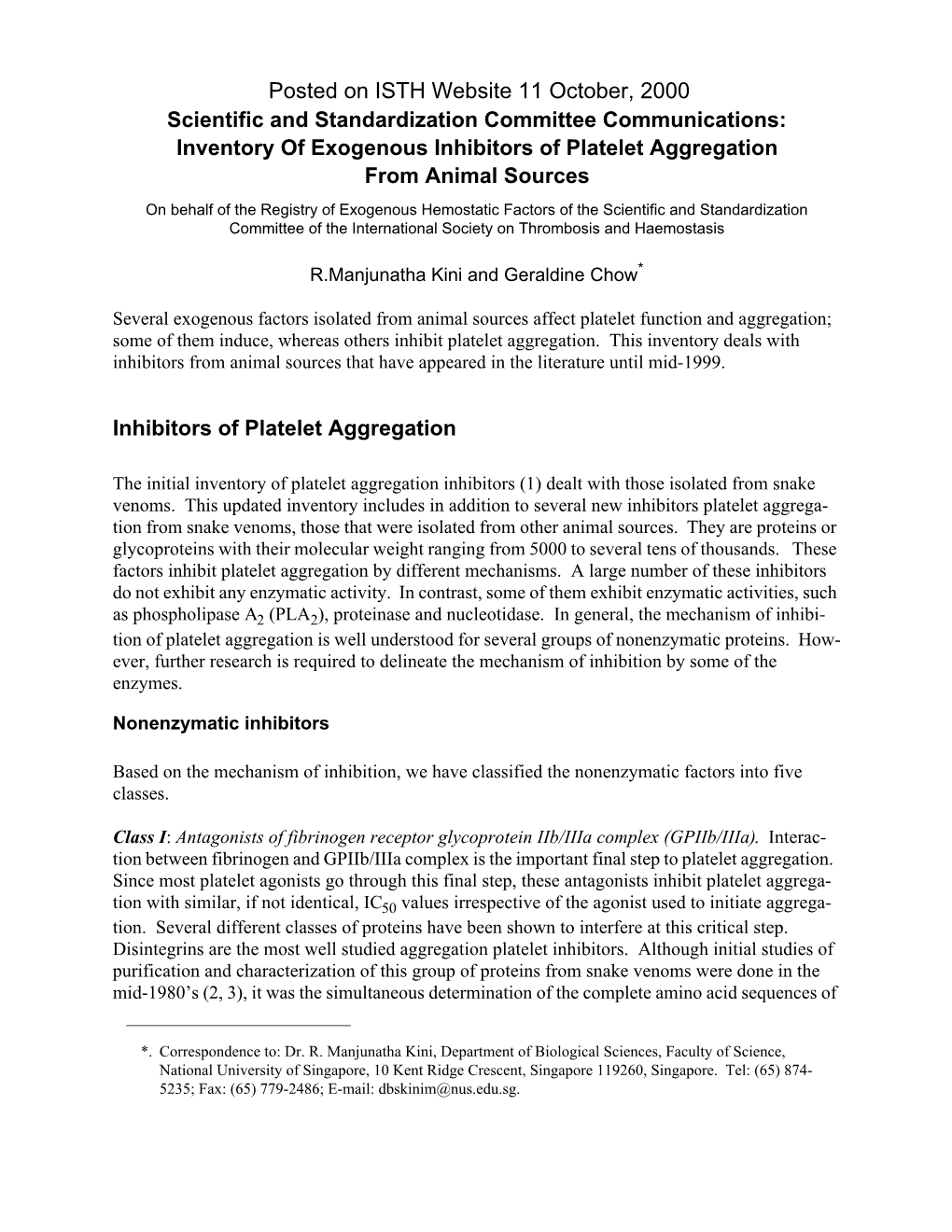 Kini's Inhibitors Manuscript