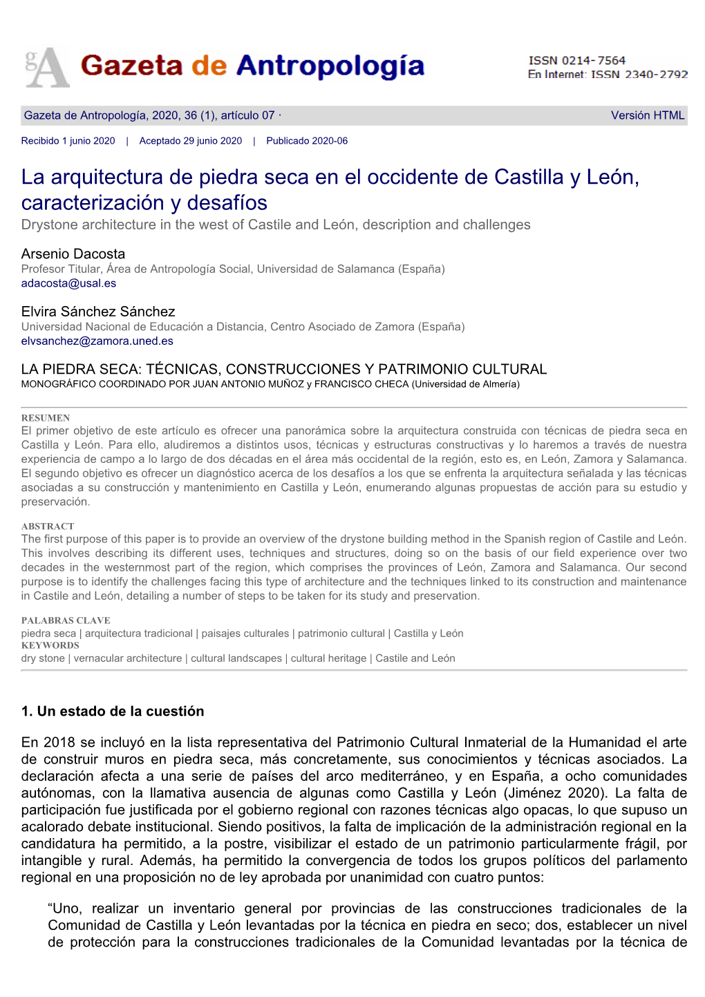 La Arquitectura De Piedra Seca En El Occidente De Castilla Y León