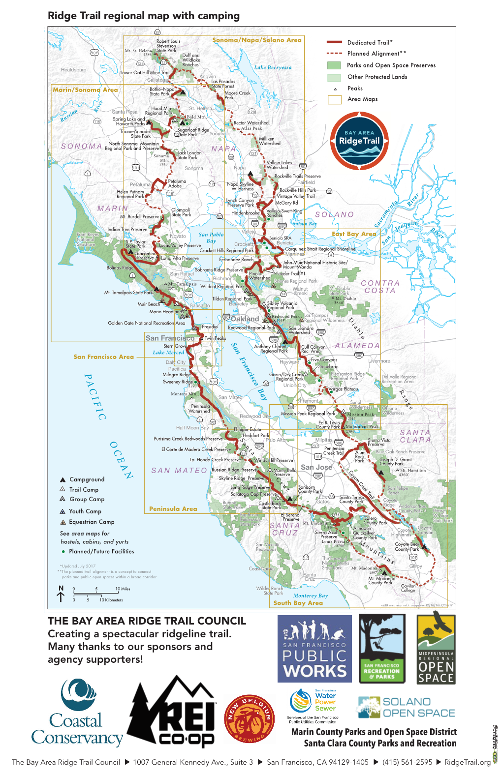 THE BAY AREA RIDGE TRAIL COUNCIL Creating a Spectacular Ridgeline Trail