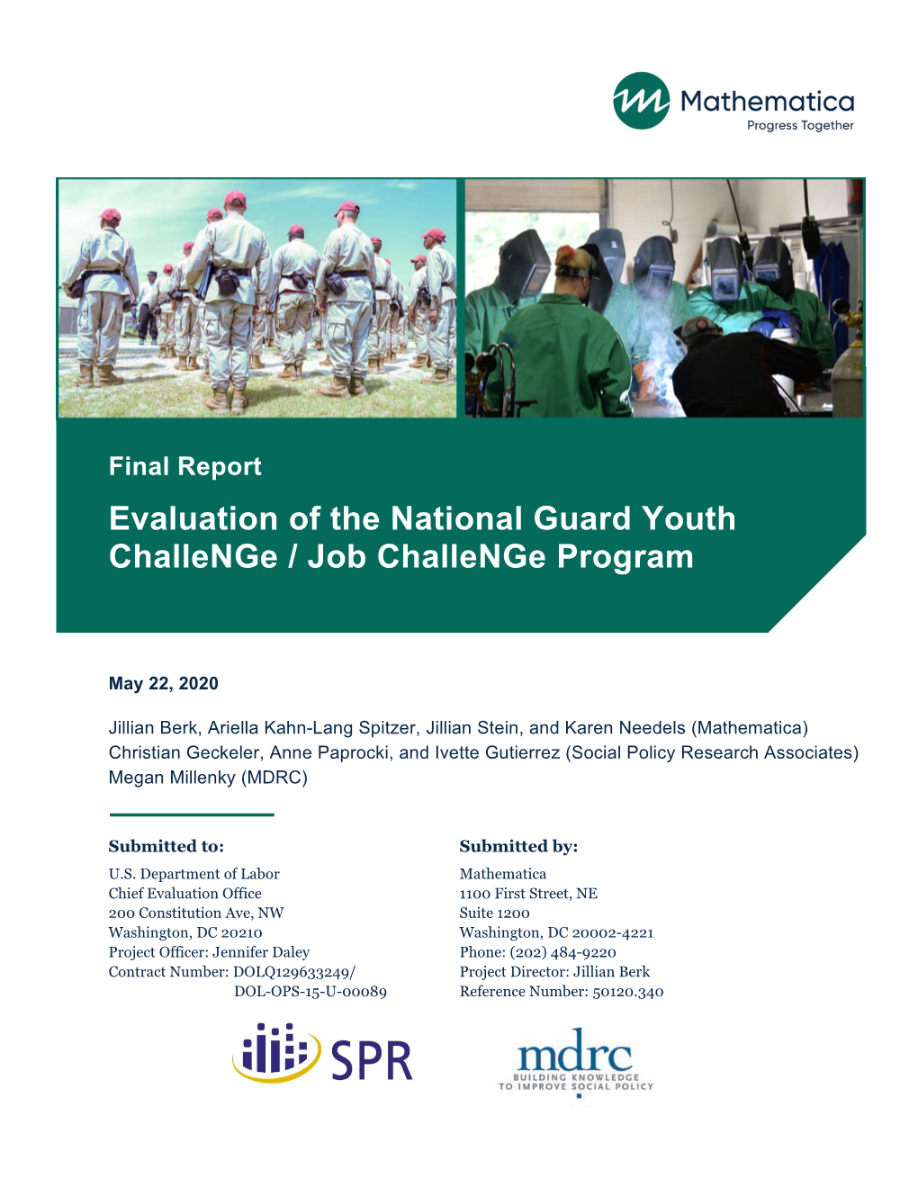 Evaluation of the National Guard Youth Challenge/Job Challenge Program, Final Report