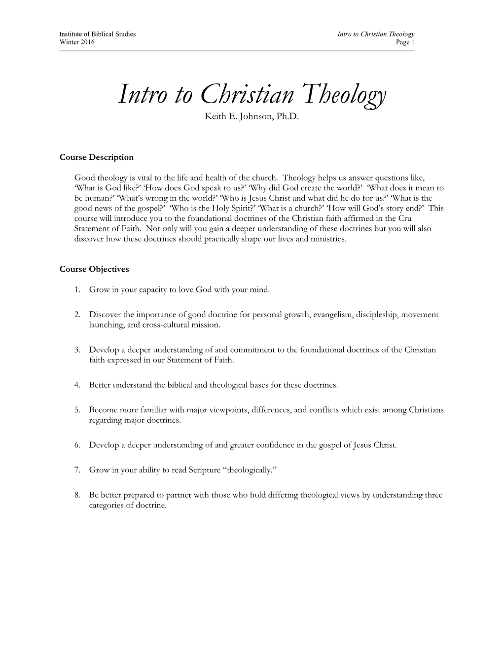 Introduction to Biblical Communication