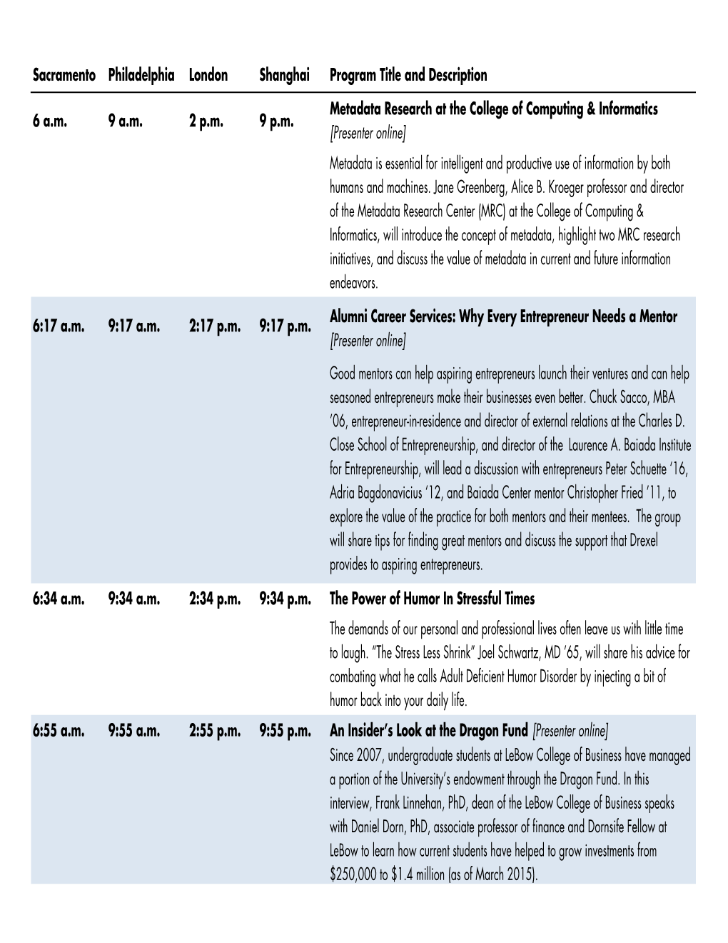 GNN Virtual Site Schedule for Web Revised.Xlsx