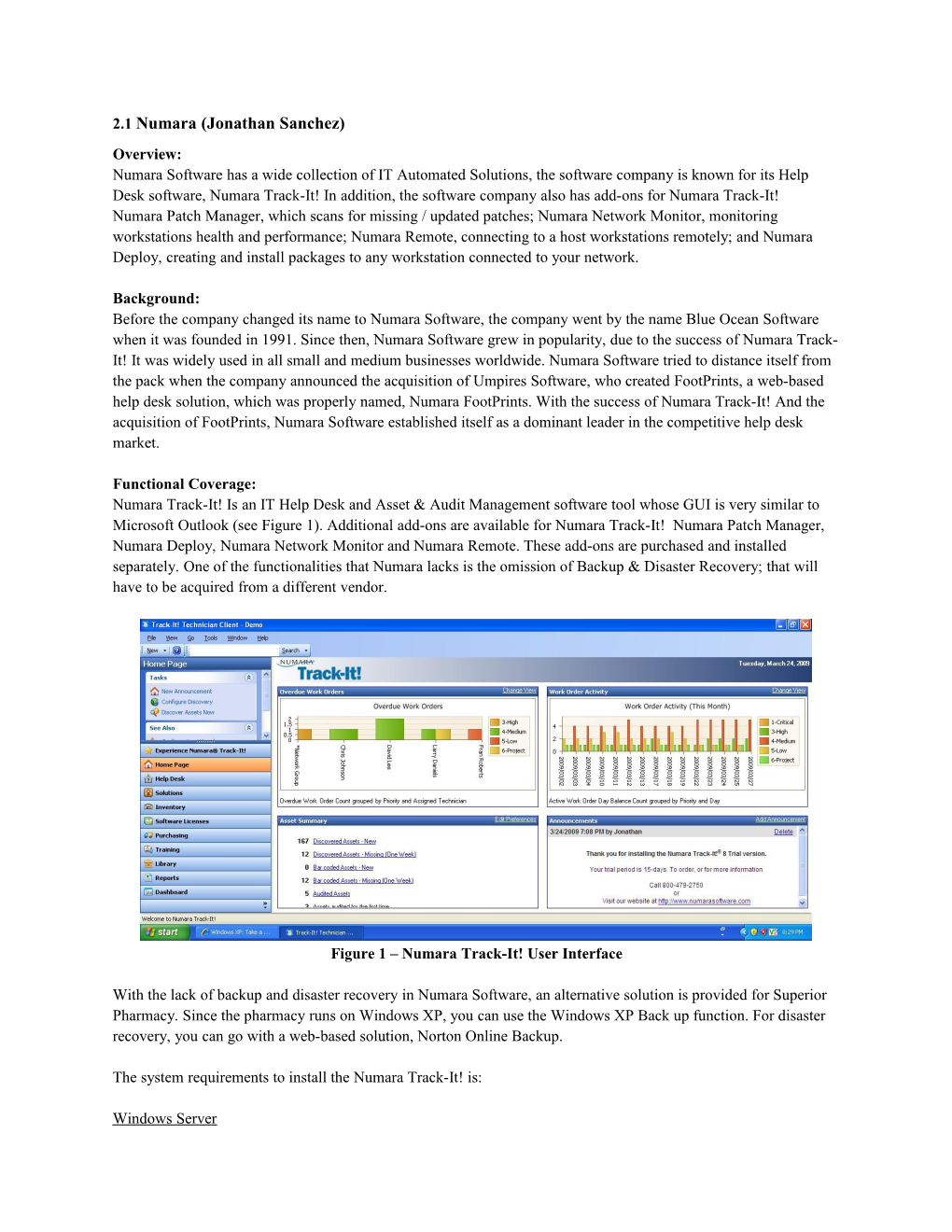 Template For Section Two And Three Of SDD