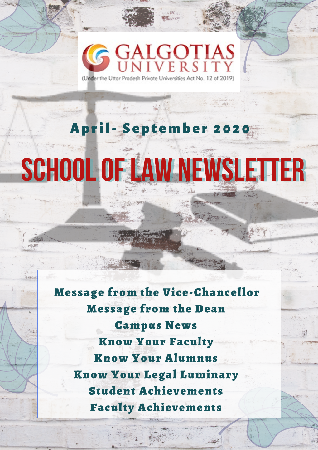 School of Law Newsletter