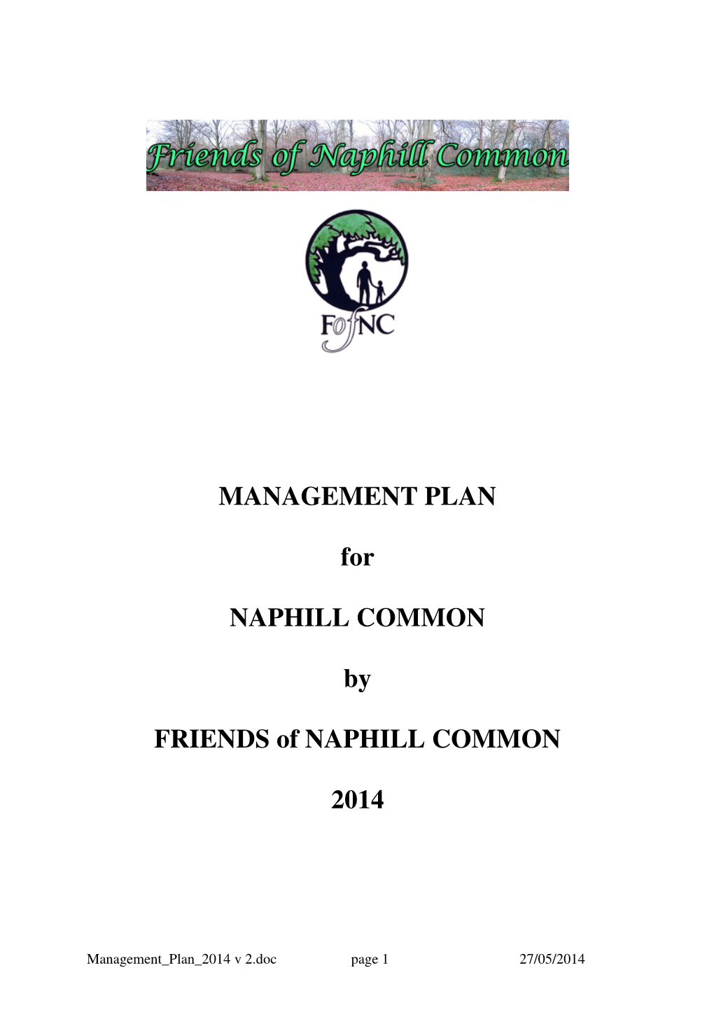 Management Plan for Naphill Common 2014