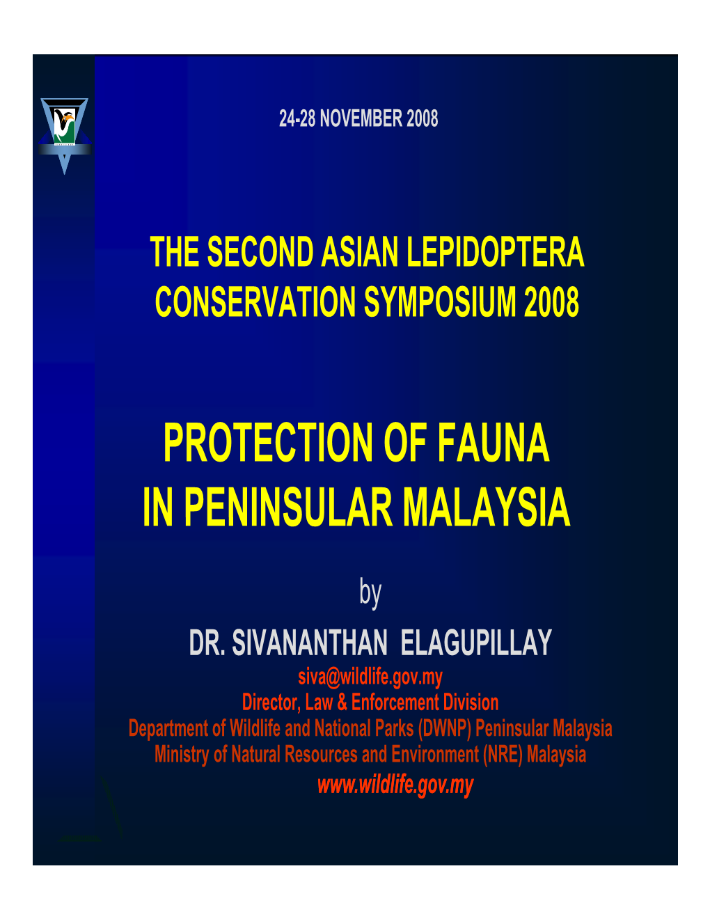 Conservation Status of Fauna in Peninsular Malaysia