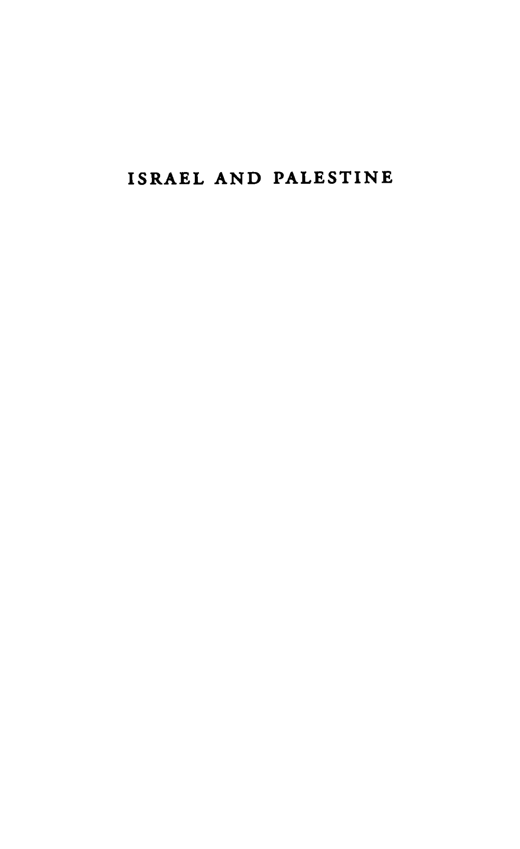 Israel and Palestine