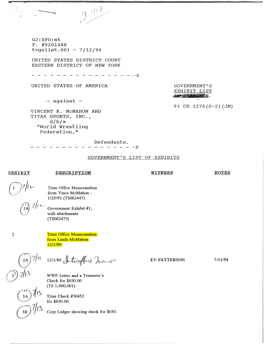 Court Documents USA V. Mcmahon, Et.Al