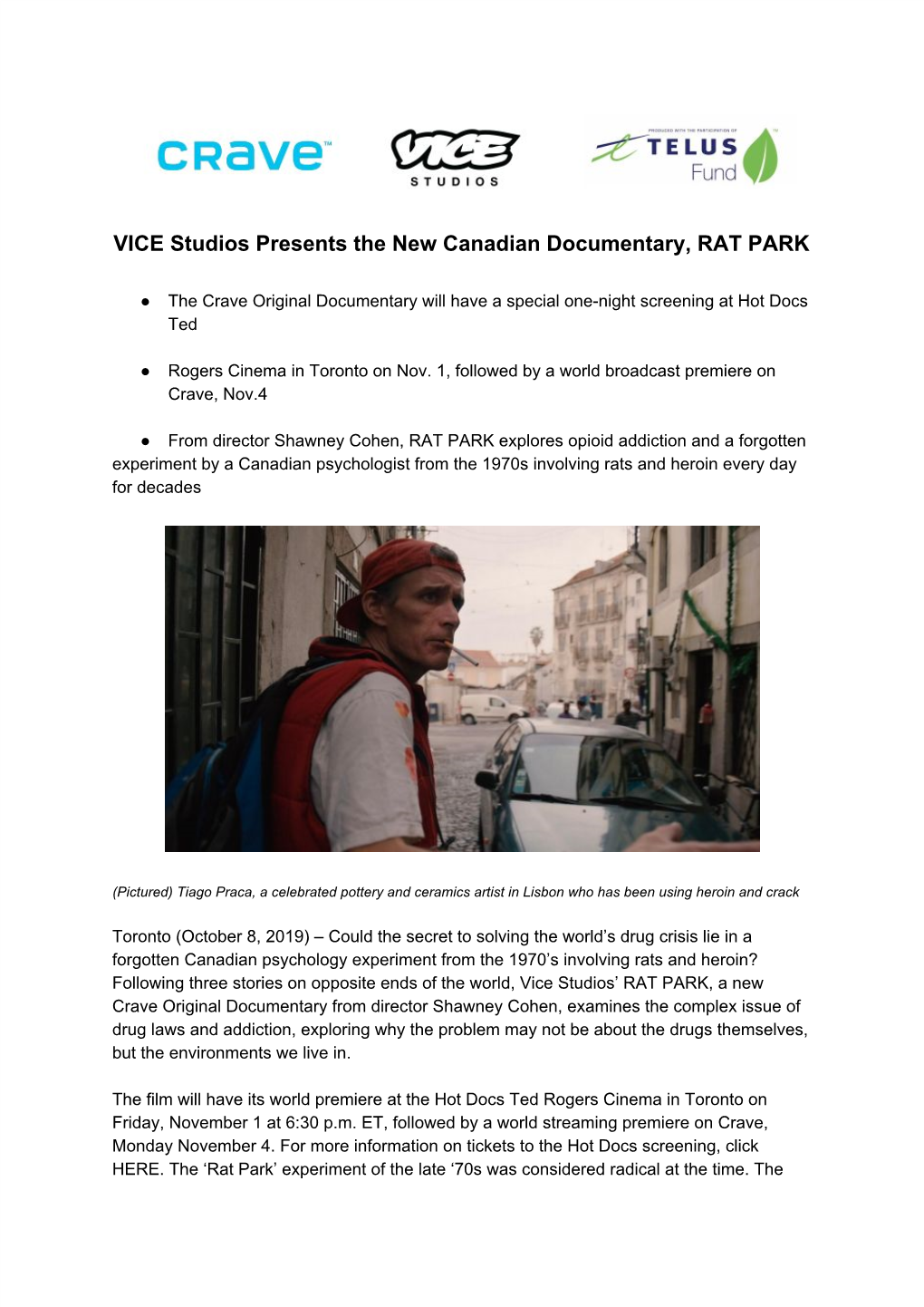 VICE Studios Presents the New Canadian Documentary, RAT PARK