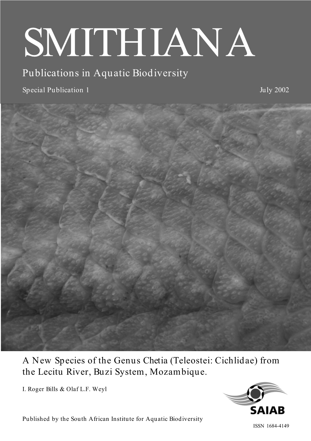 Publications in Aquatic Biodiversity