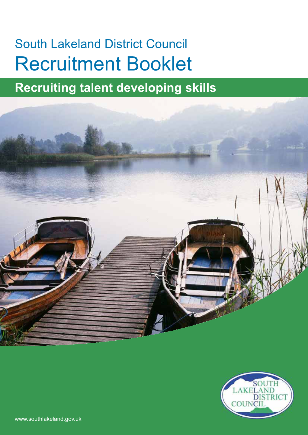 Recruitment Booklet Recruiting Talent Developing Skills