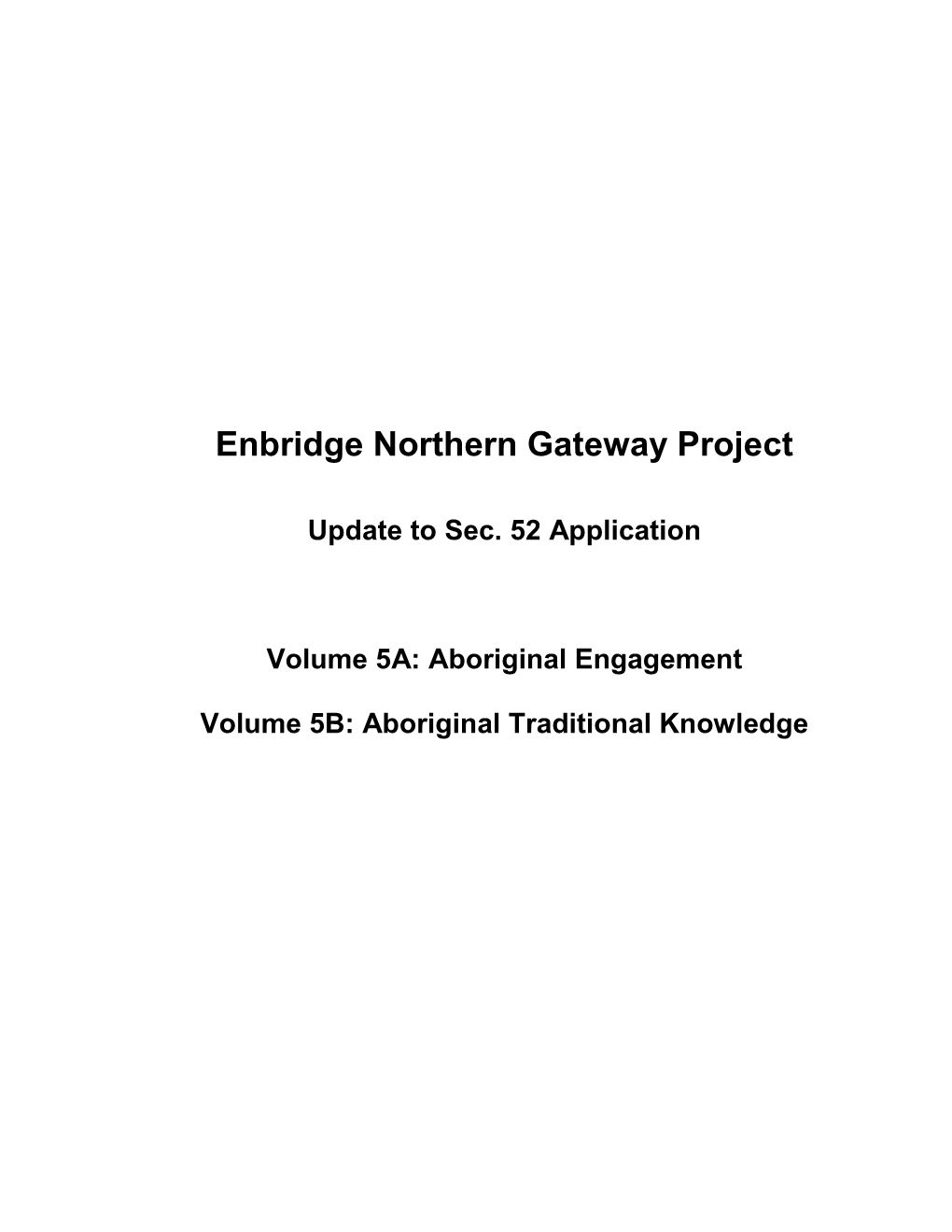 Enbridge Northern Gateway Project