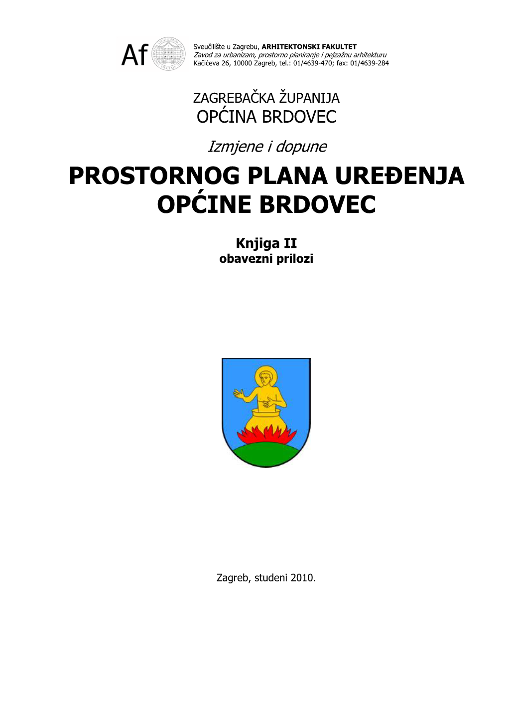 Prostornog Plana Uređenja Općine Brdovec