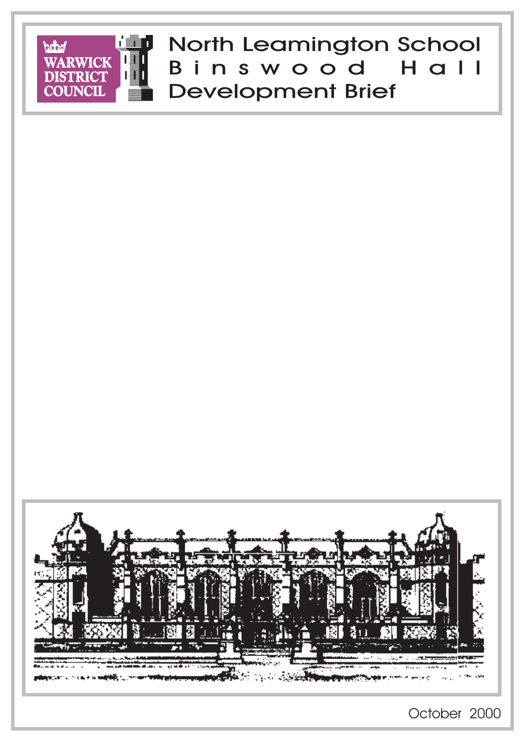 North Leamington School Design Brief.Cdr