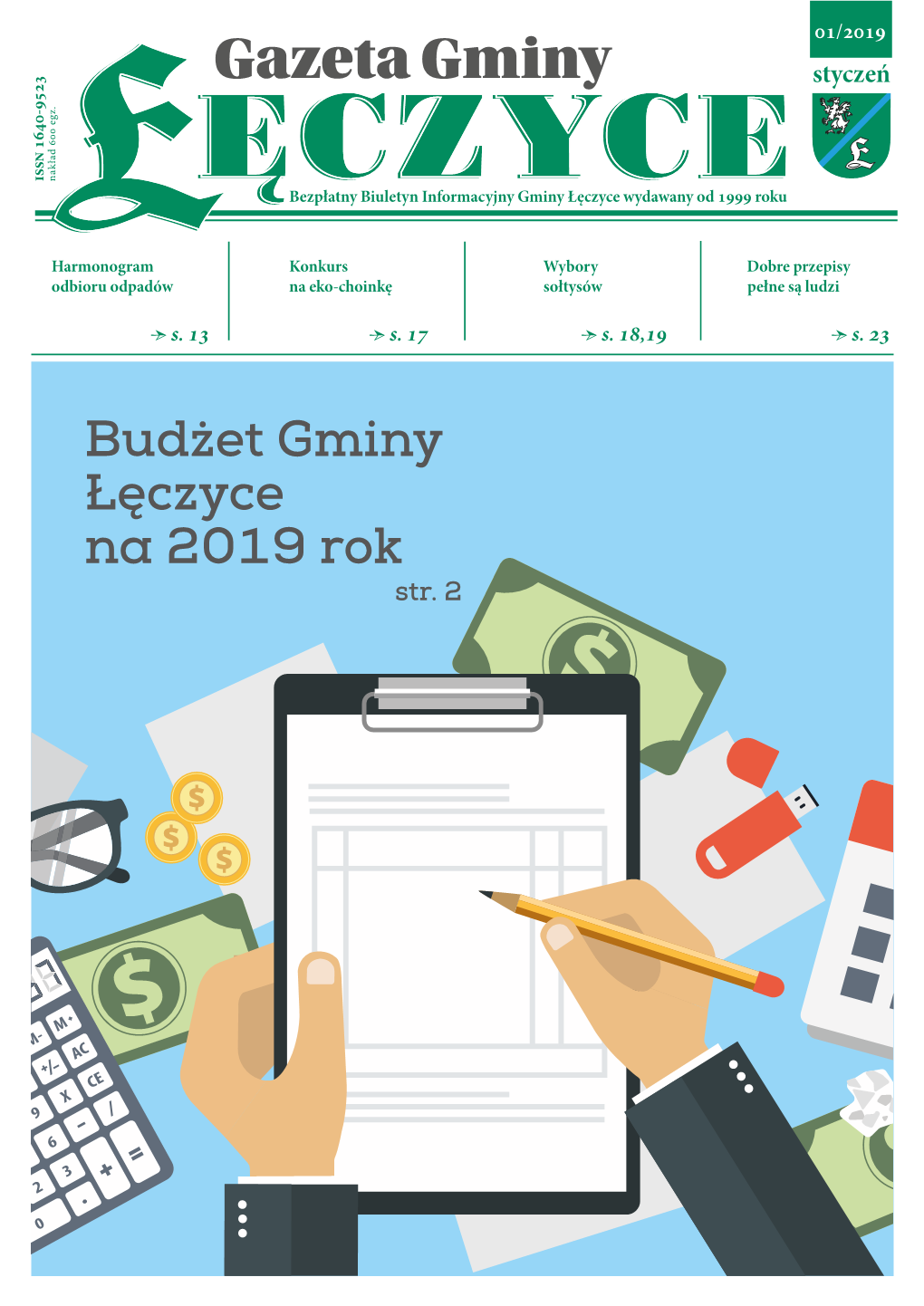 Gazeta Gminy Styczeń Issn 1640 - 9523 Issn Nakład 600 Egz