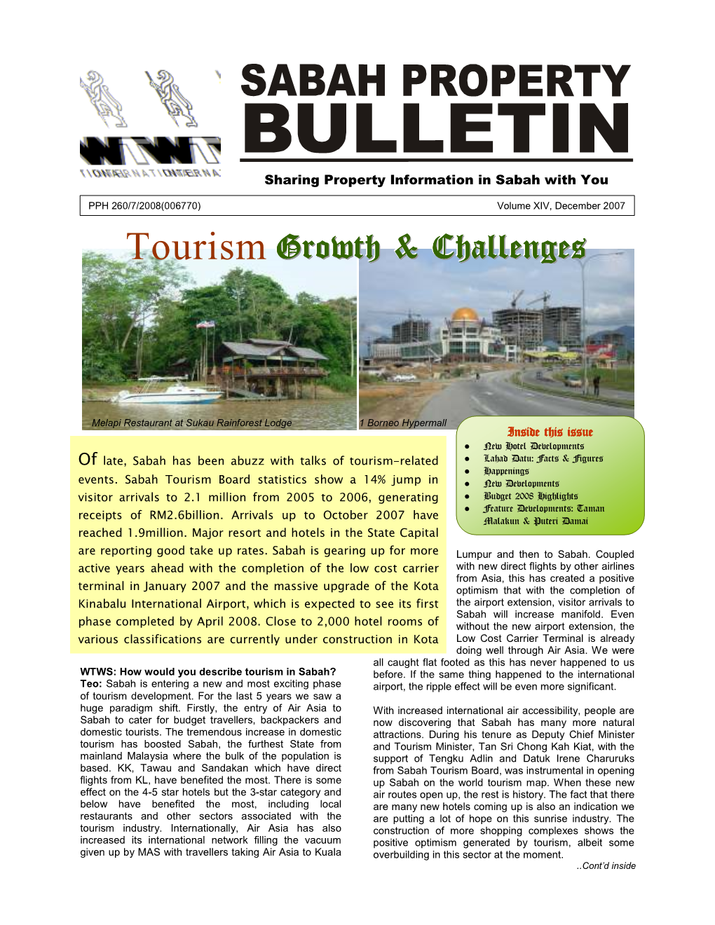 Tourism Growth & Challenges