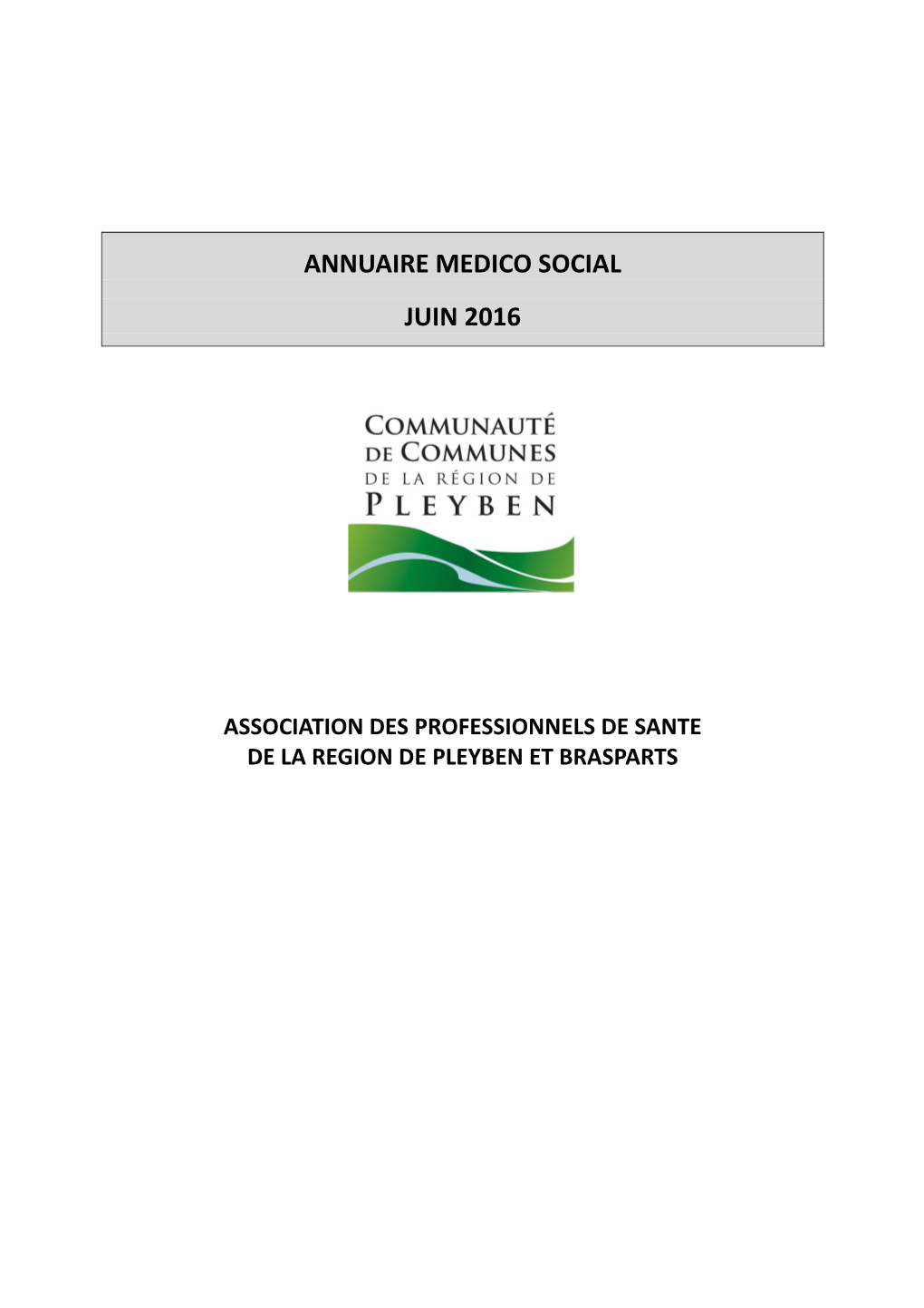 ANNUAIRE MEDICO SOCIAL Pagegarde