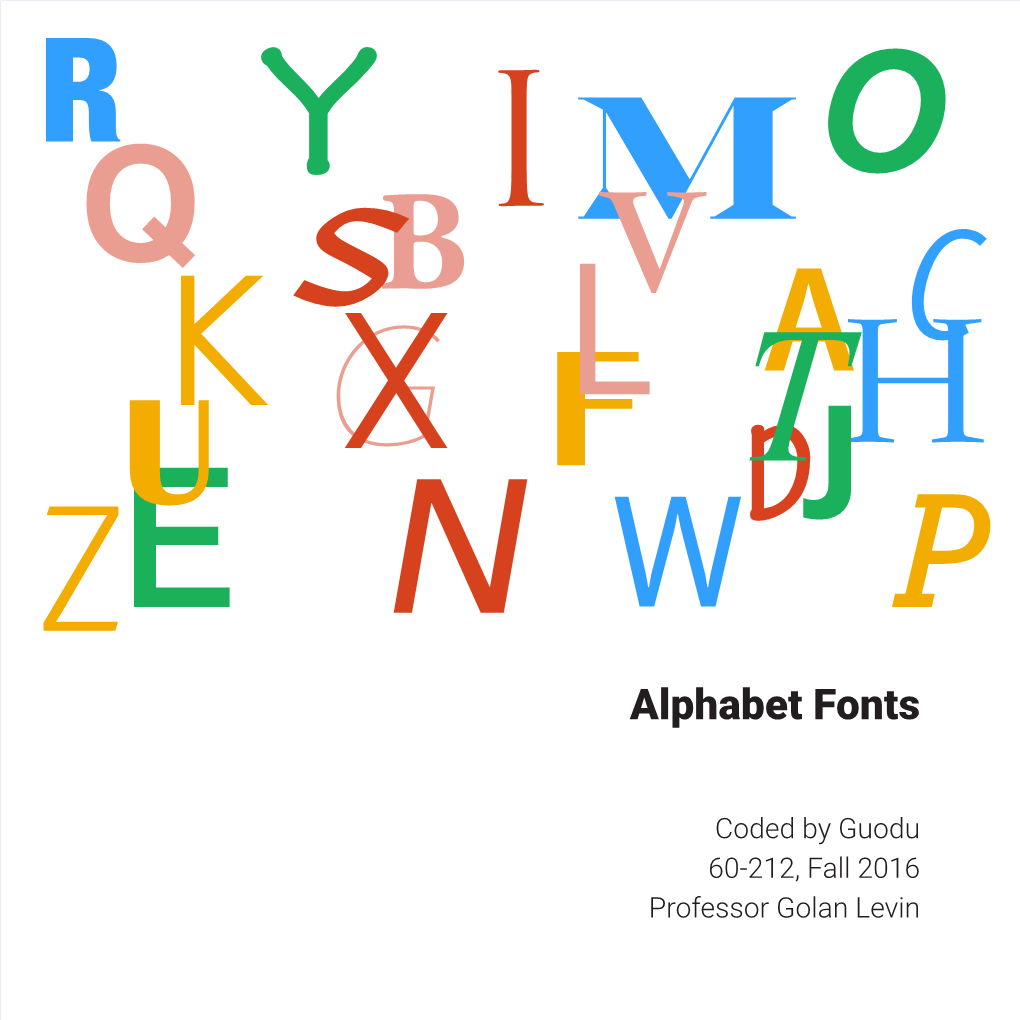 Alphabet Fonts