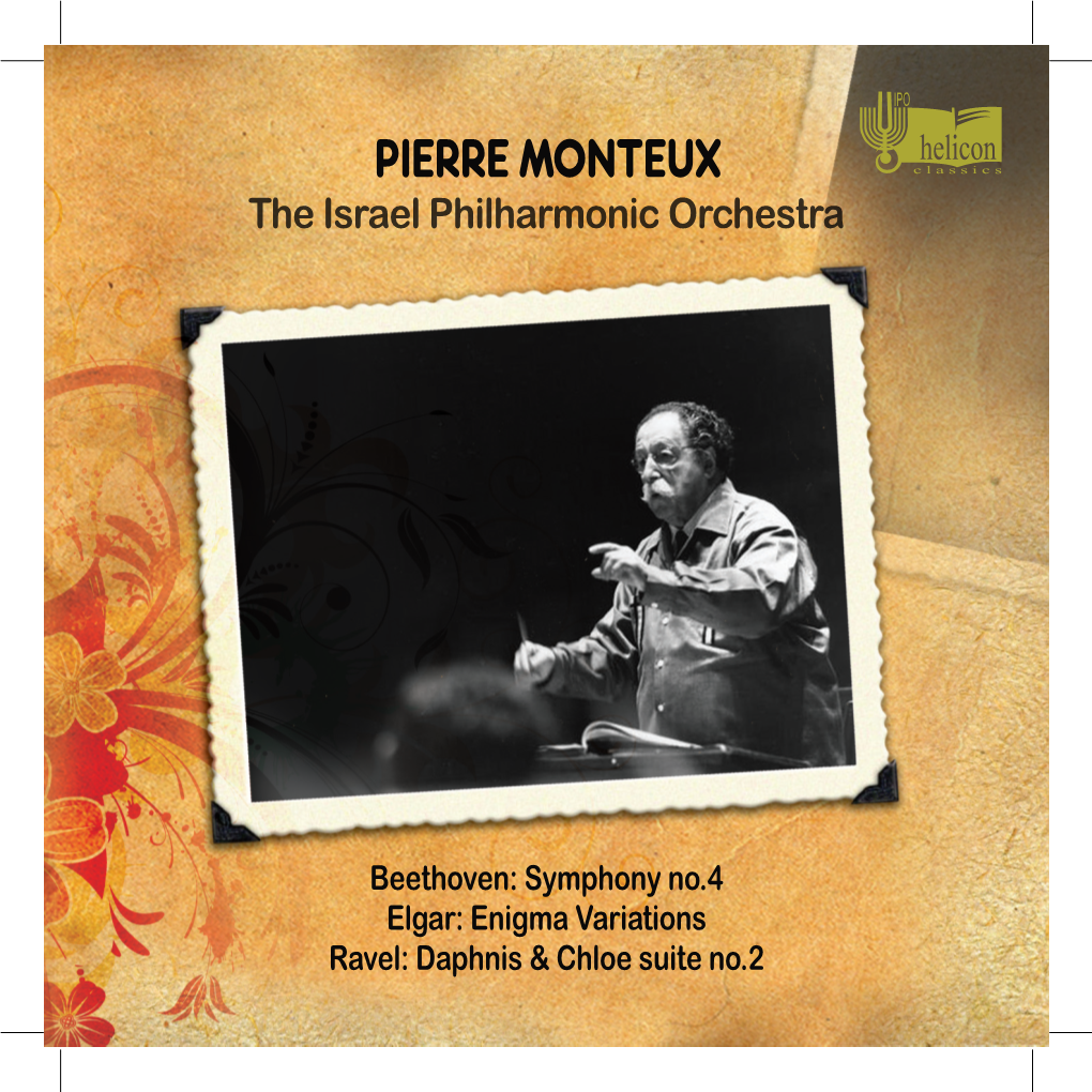 PIERRE MONTEUX the Israel Philharmonic Orchestra