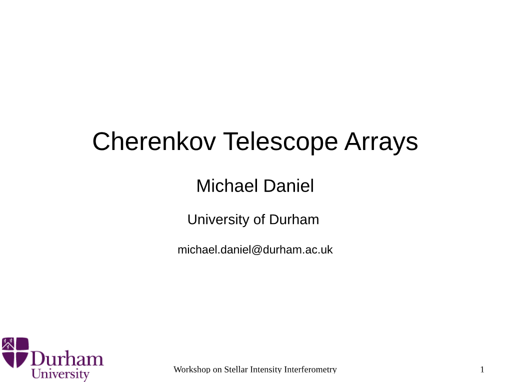 Cherenkov Telescope Arrays