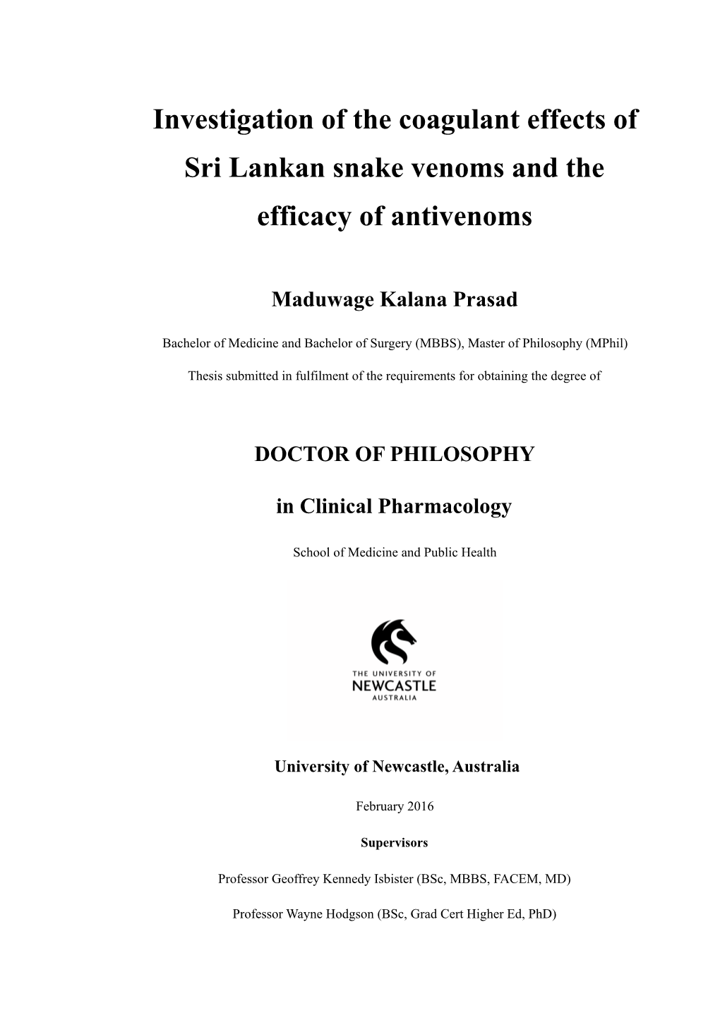 Investigation of the Coagulant Effects of Sri Lankan Snake Venoms and the Efficacy of Antivenoms