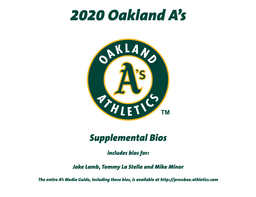 2020 Supplemental Bios