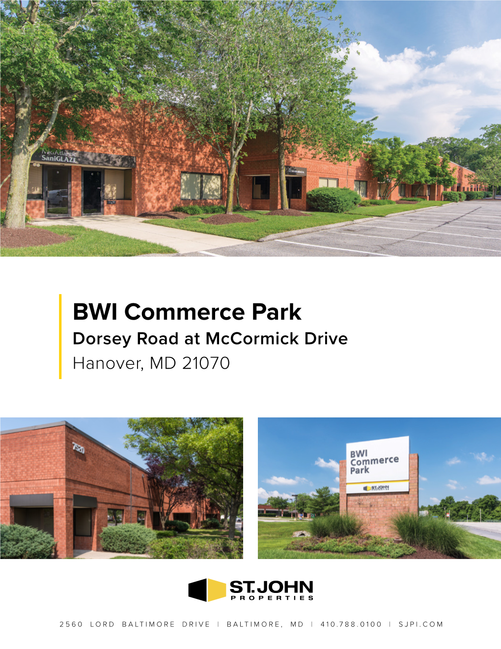 BWI Commerce Park Dorsey Road at Mccormick Drive Hanover, MD 21070