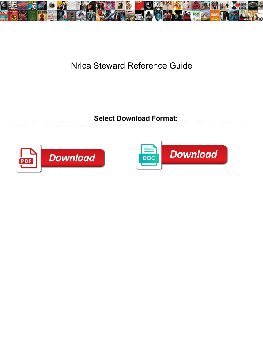 Nrlca Steward Reference Guide