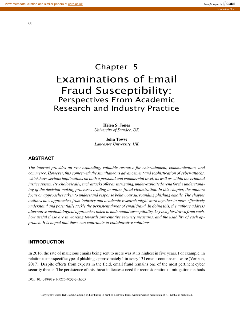 Examinations of Email Fraud Susceptibility: Perspectives from Academic Research and Industry Practice