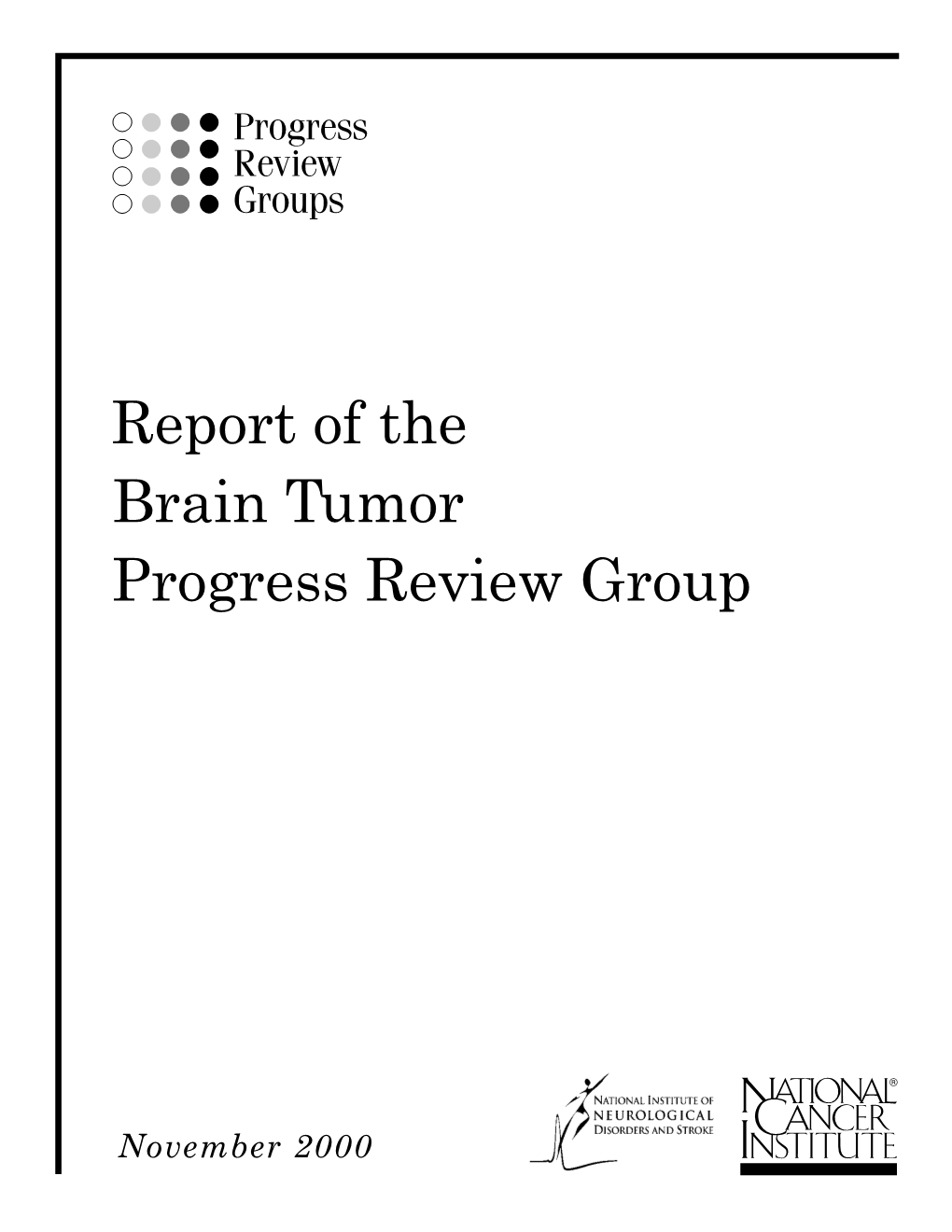 Report of the Brain Tumor Progress Review Group