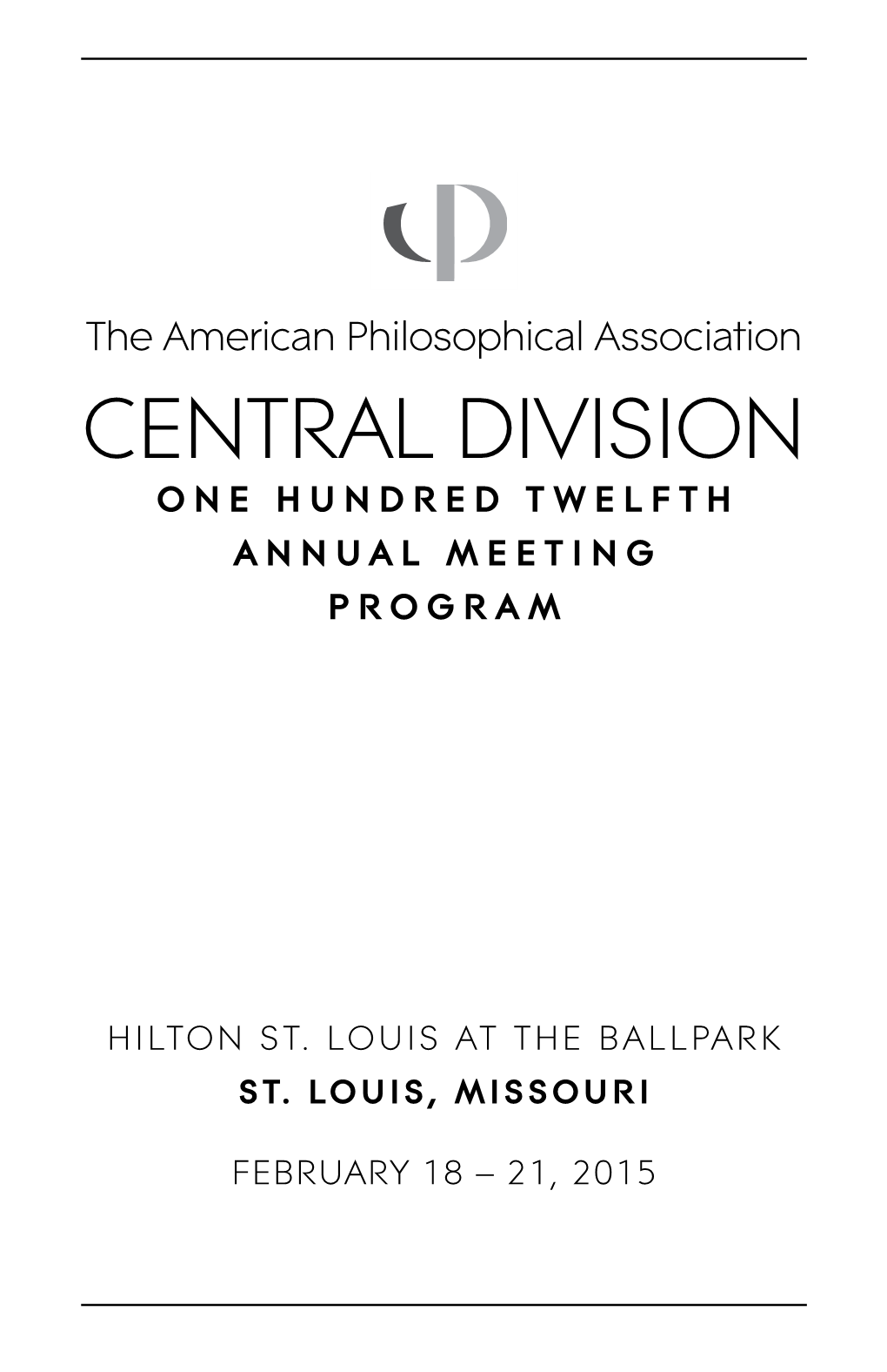 2015 Central Division Meeting Program