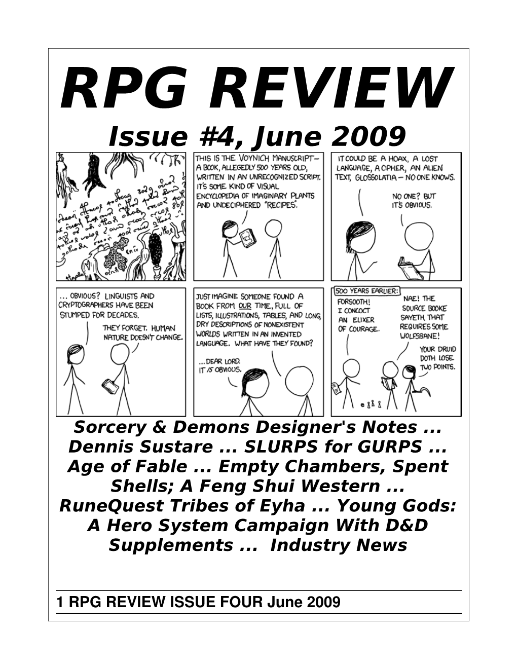 RPG Review Issue 4, June 2009