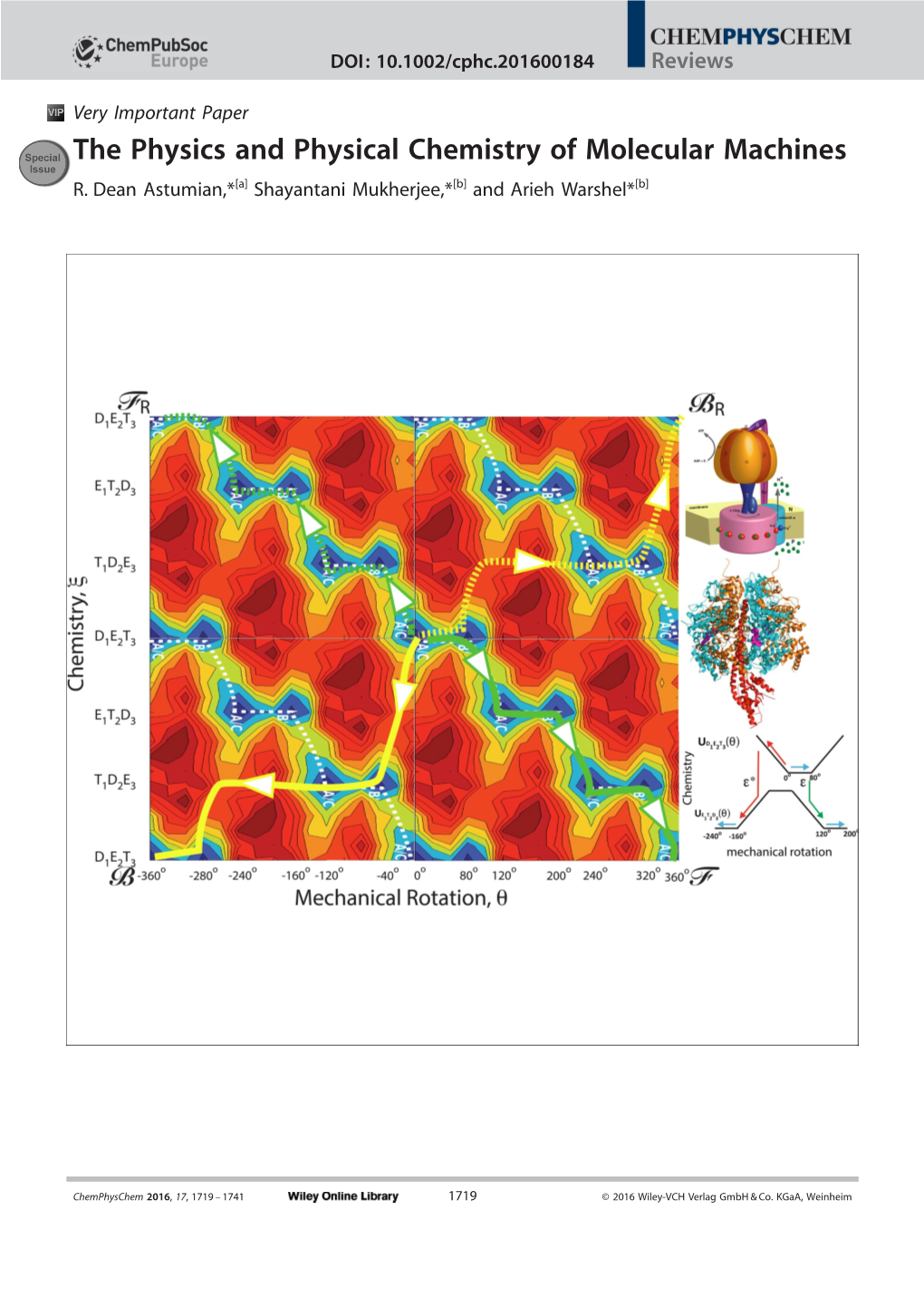 The Physics and Physical Chemistry of Molecular Machines R