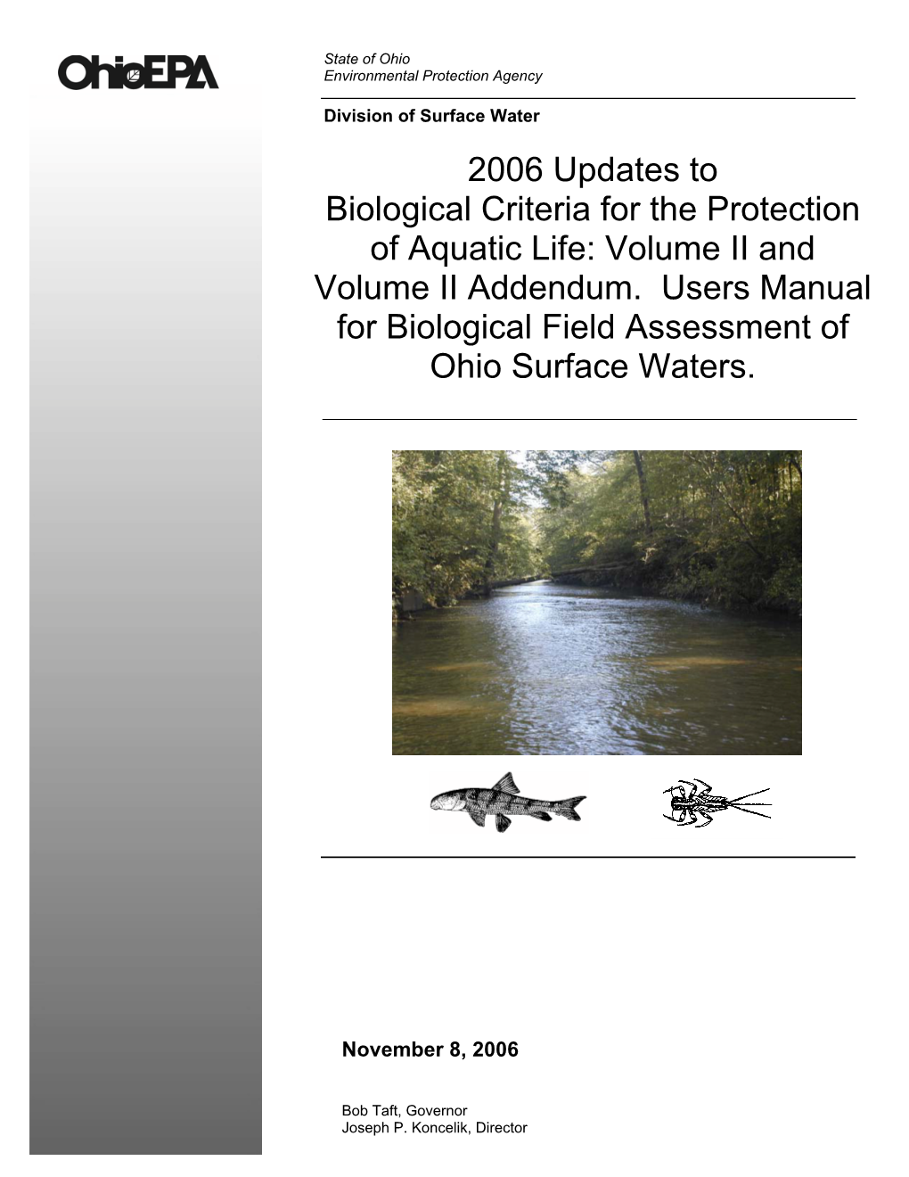 C:\Documents and Settings\Jdeshon\Desktop\March WQS Rulemaking\Vol II Updates Cover.Wpd