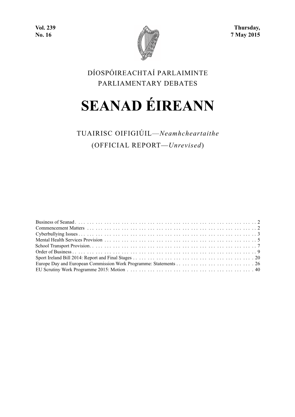 Seanad Éireann