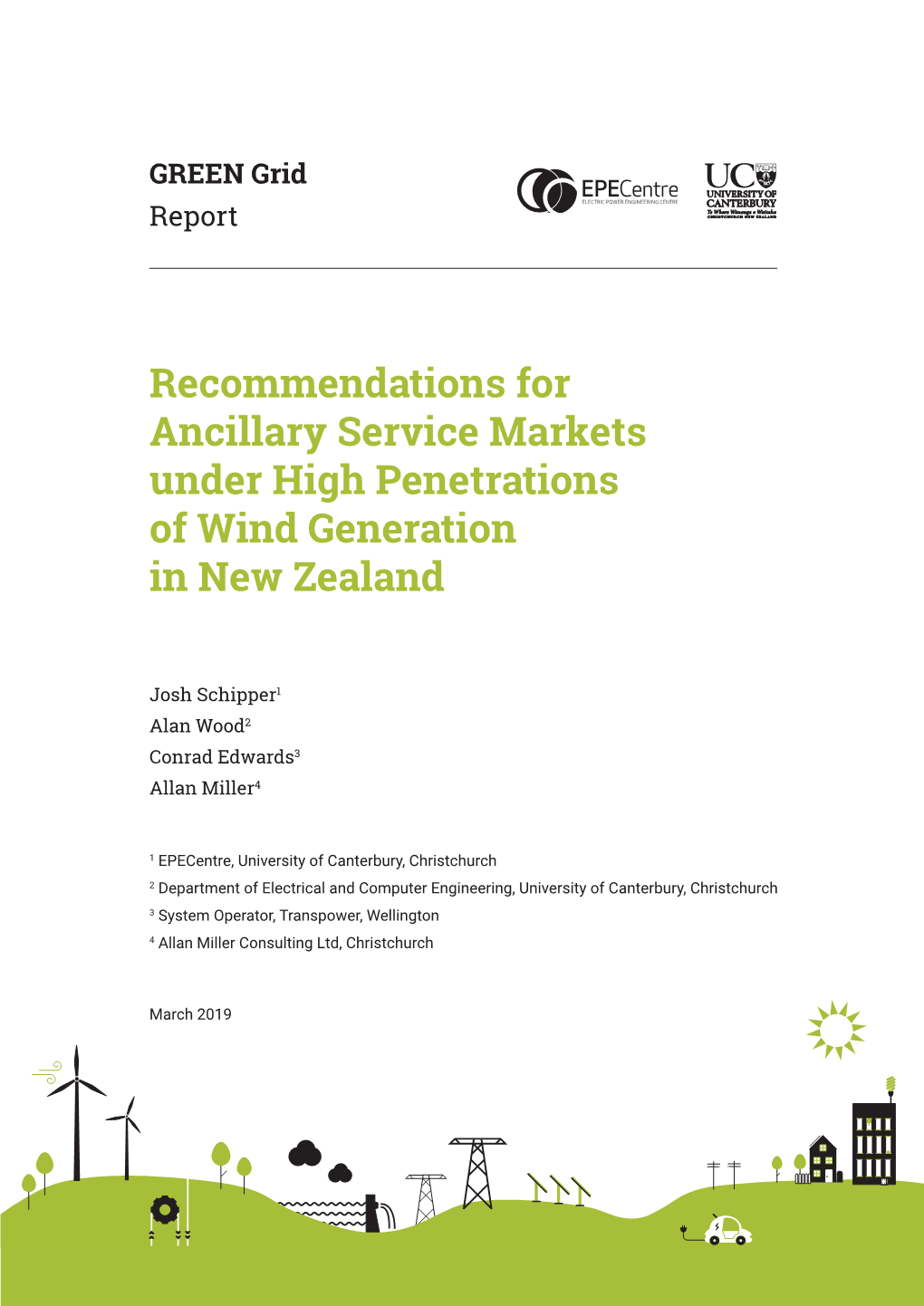 Recommendations for Ancillary Service Markets Under High Penetrations of Wind Generation in New Zealand