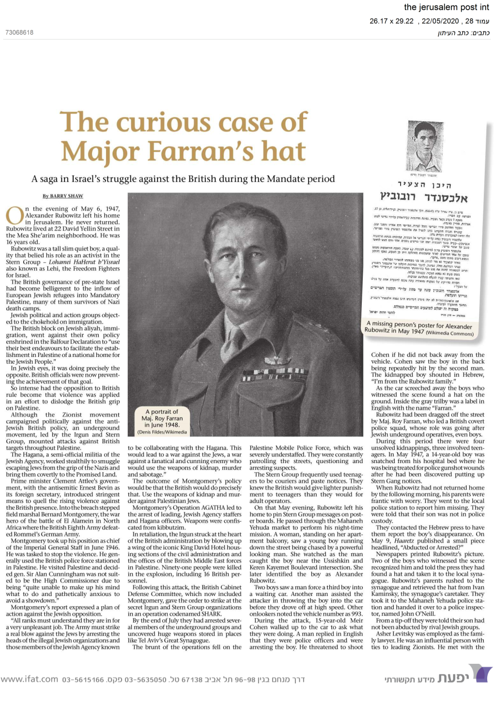 The Curious Case of Major Farran's