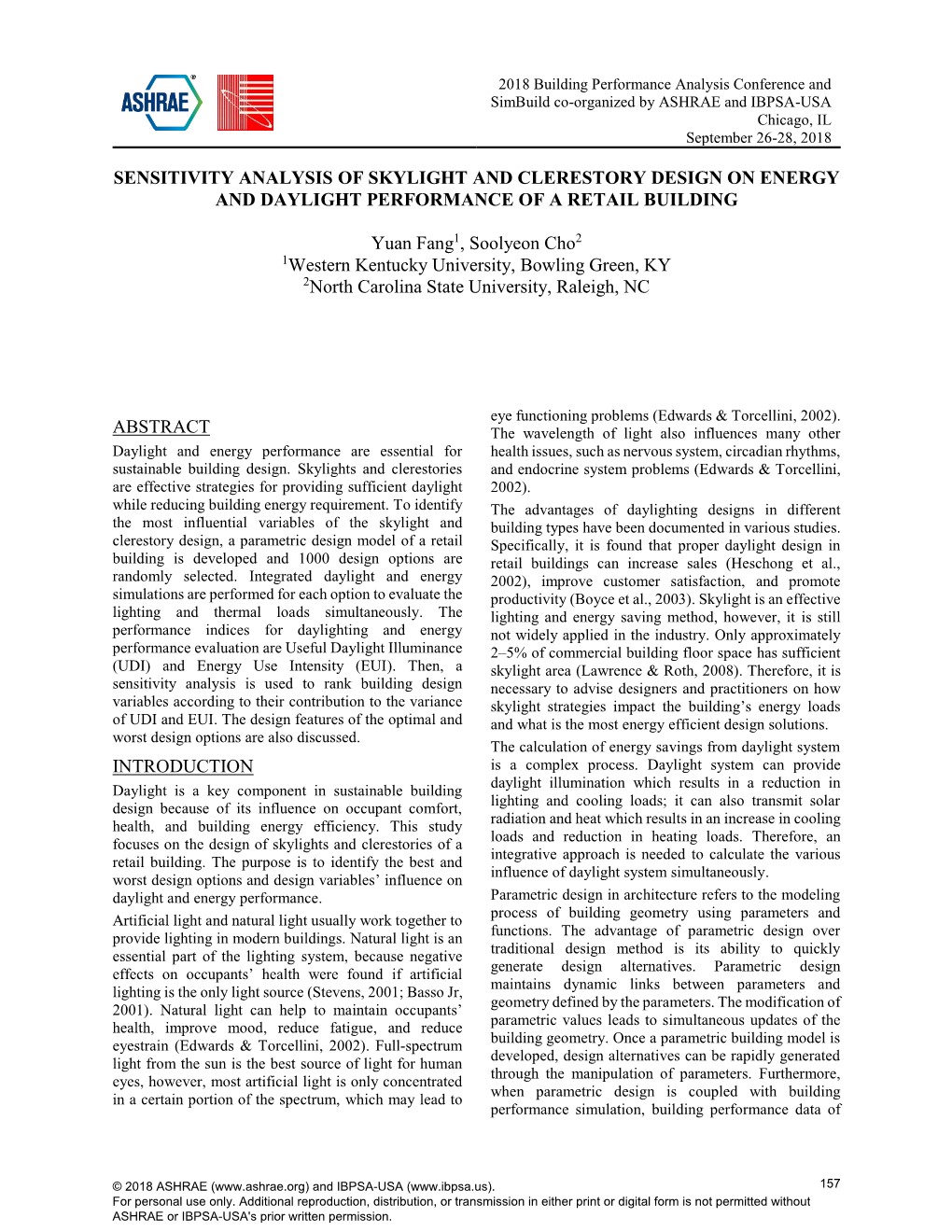 Sensitivity Analysis of Skylight and Clerestory Design on Energy and Daylight Performance of a Retail Building