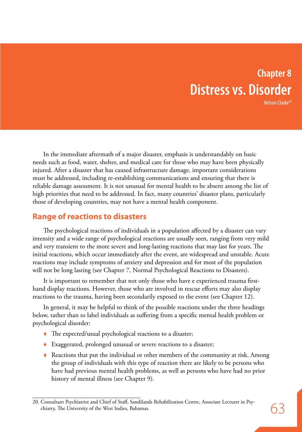 63 Distress Vs. Disorder