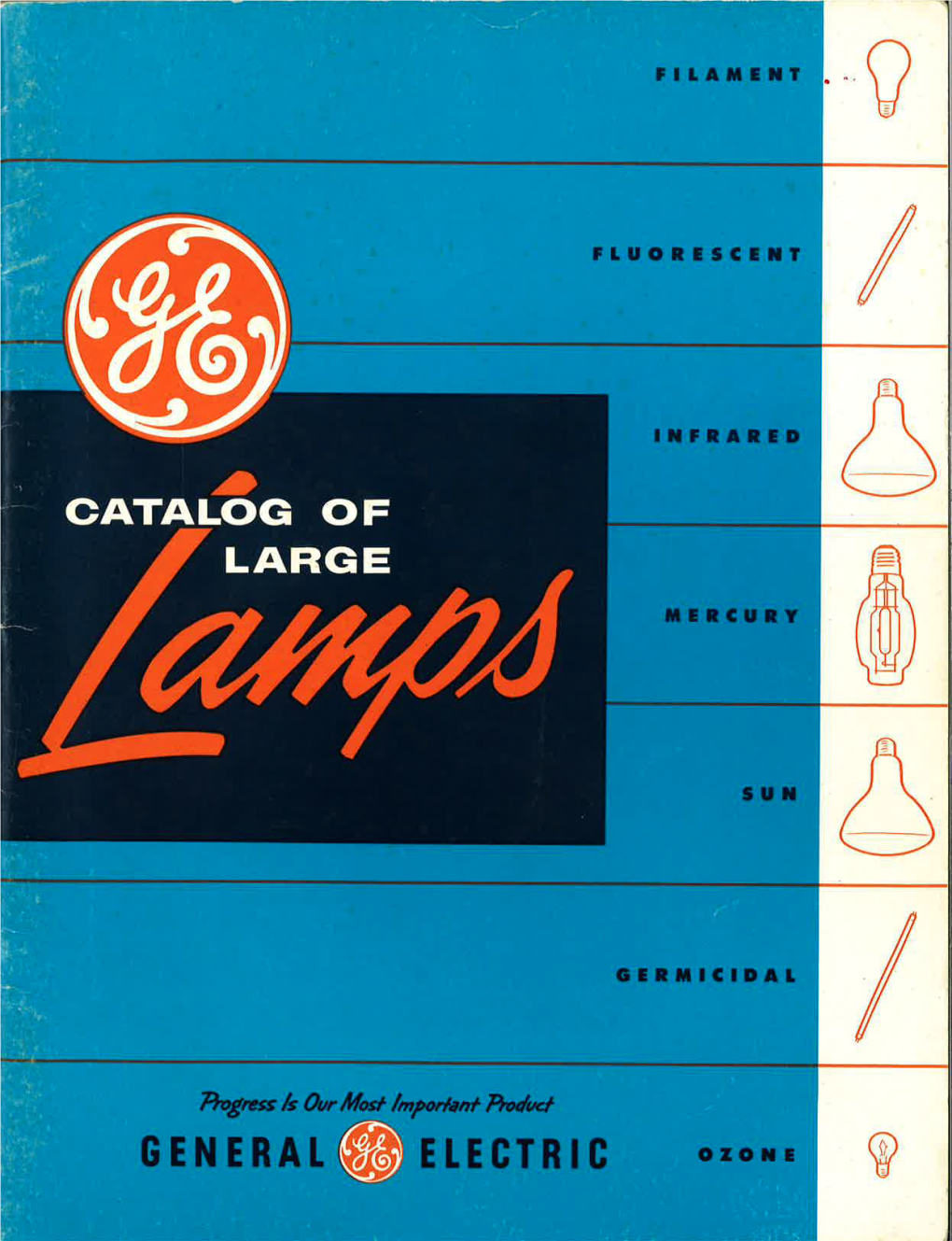 GE 1956 Large Lamp Catalog