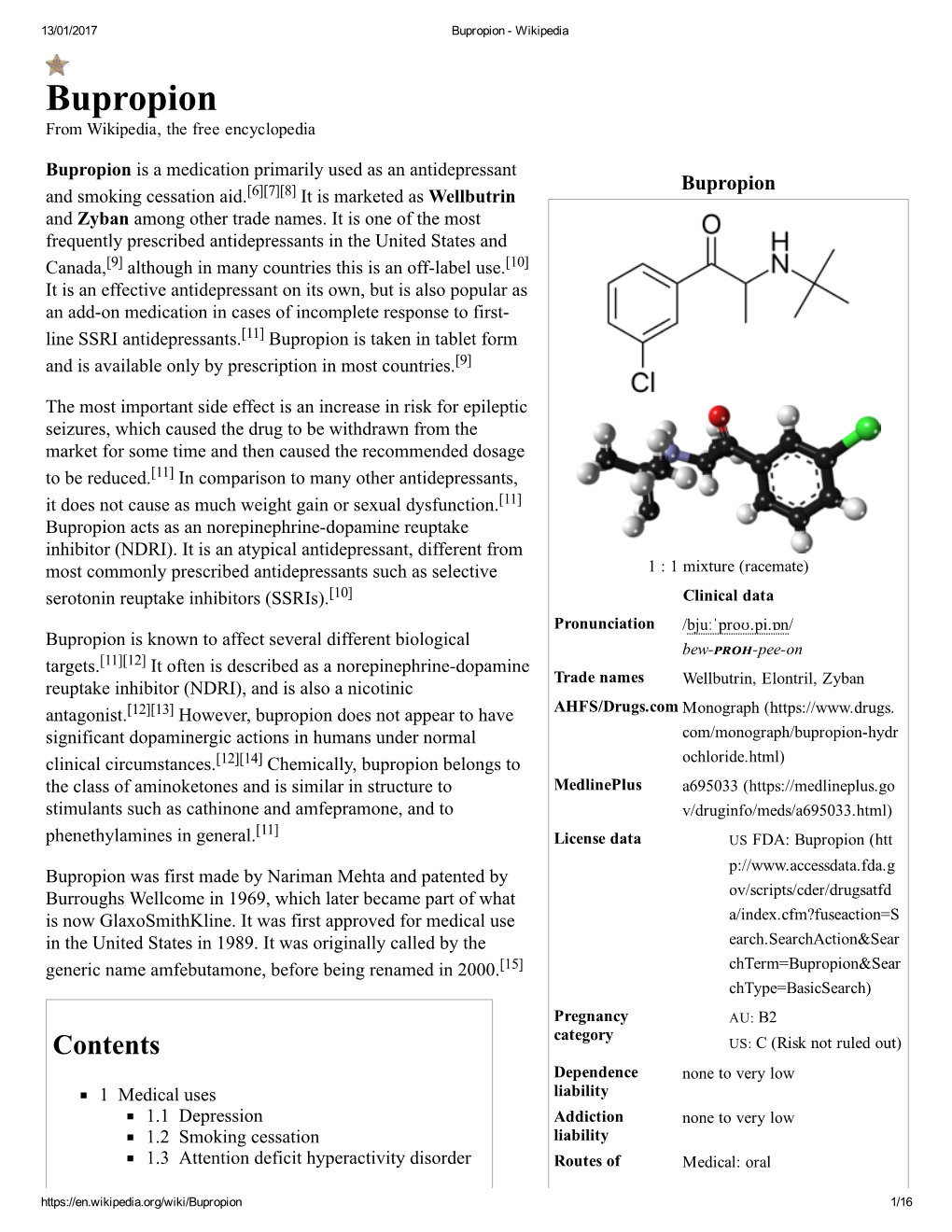 Bupropion ­ Wikipedia