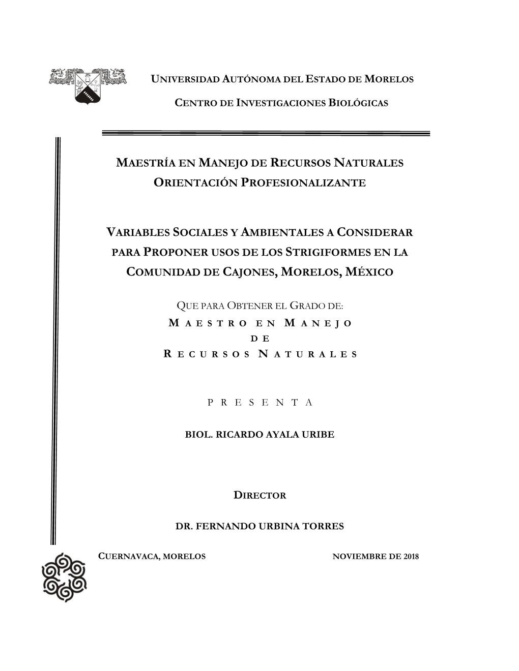 Maestría En Manejo De Recursos Naturales Orientación Profesionalizante