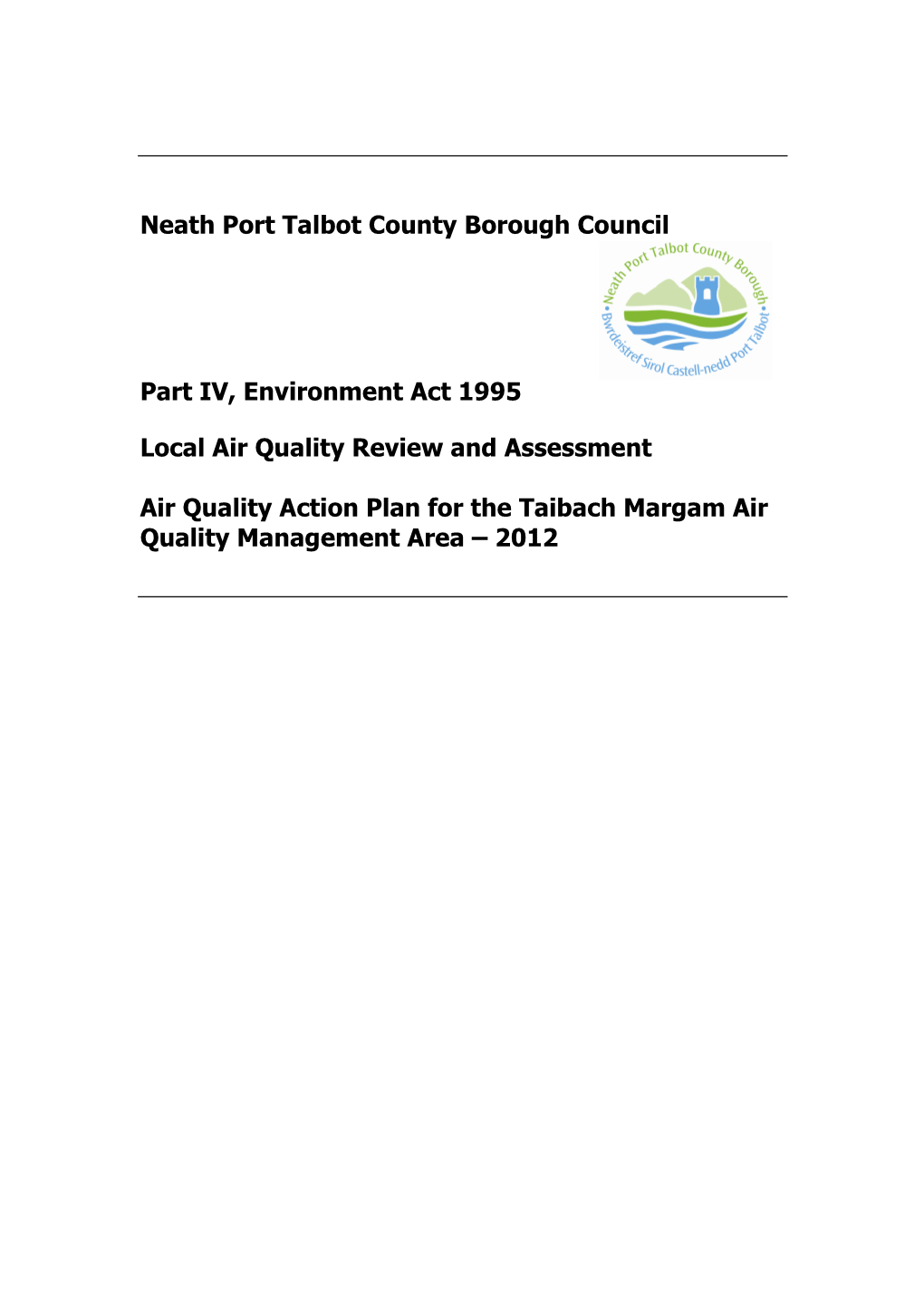 Air Quality Action Plan 2012