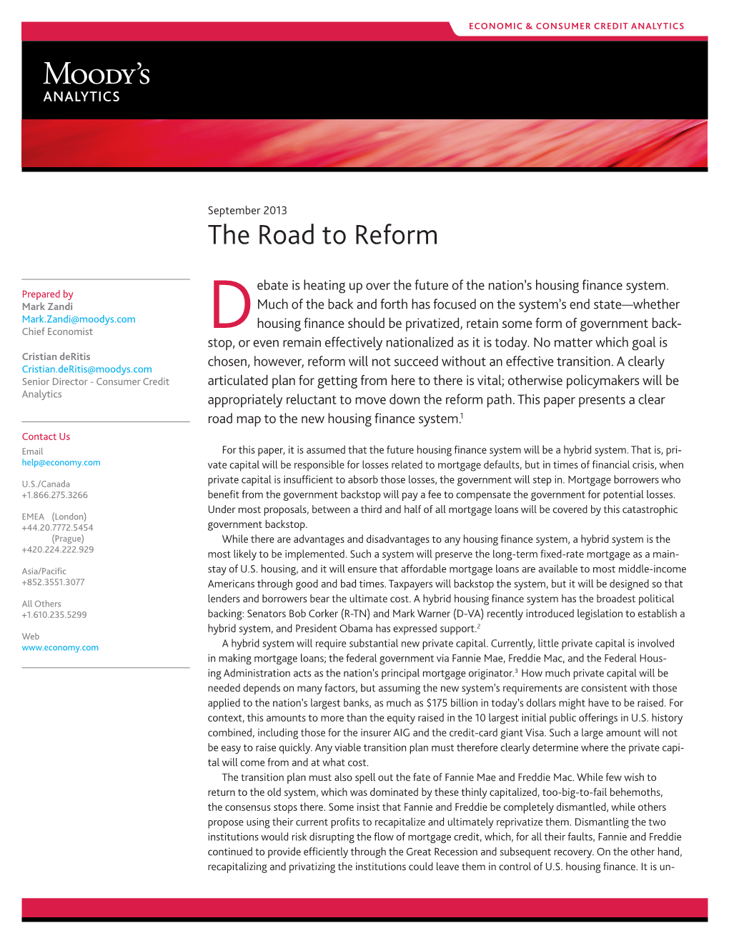 The Road to Reform